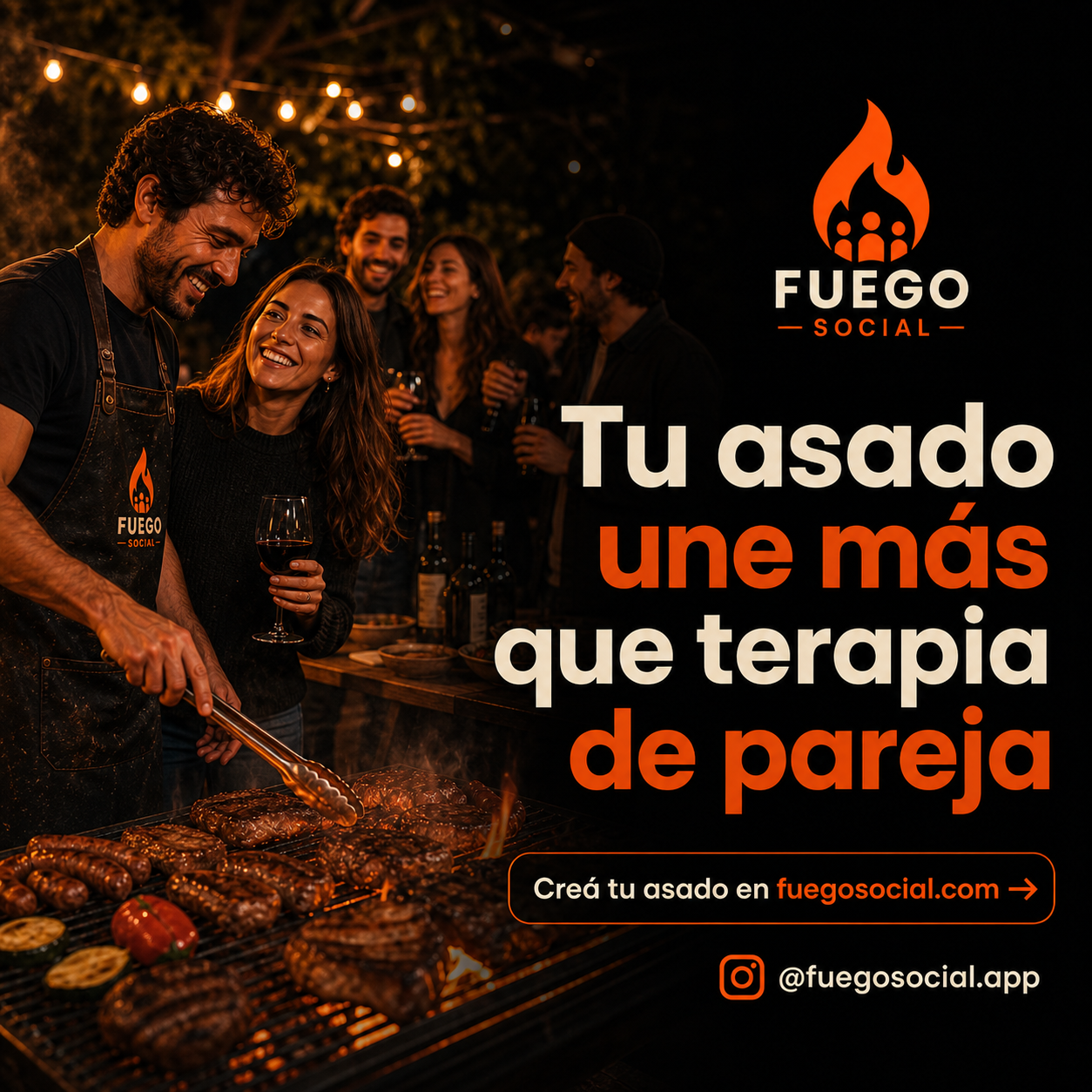 Tu asado une más que terapia de pareja.